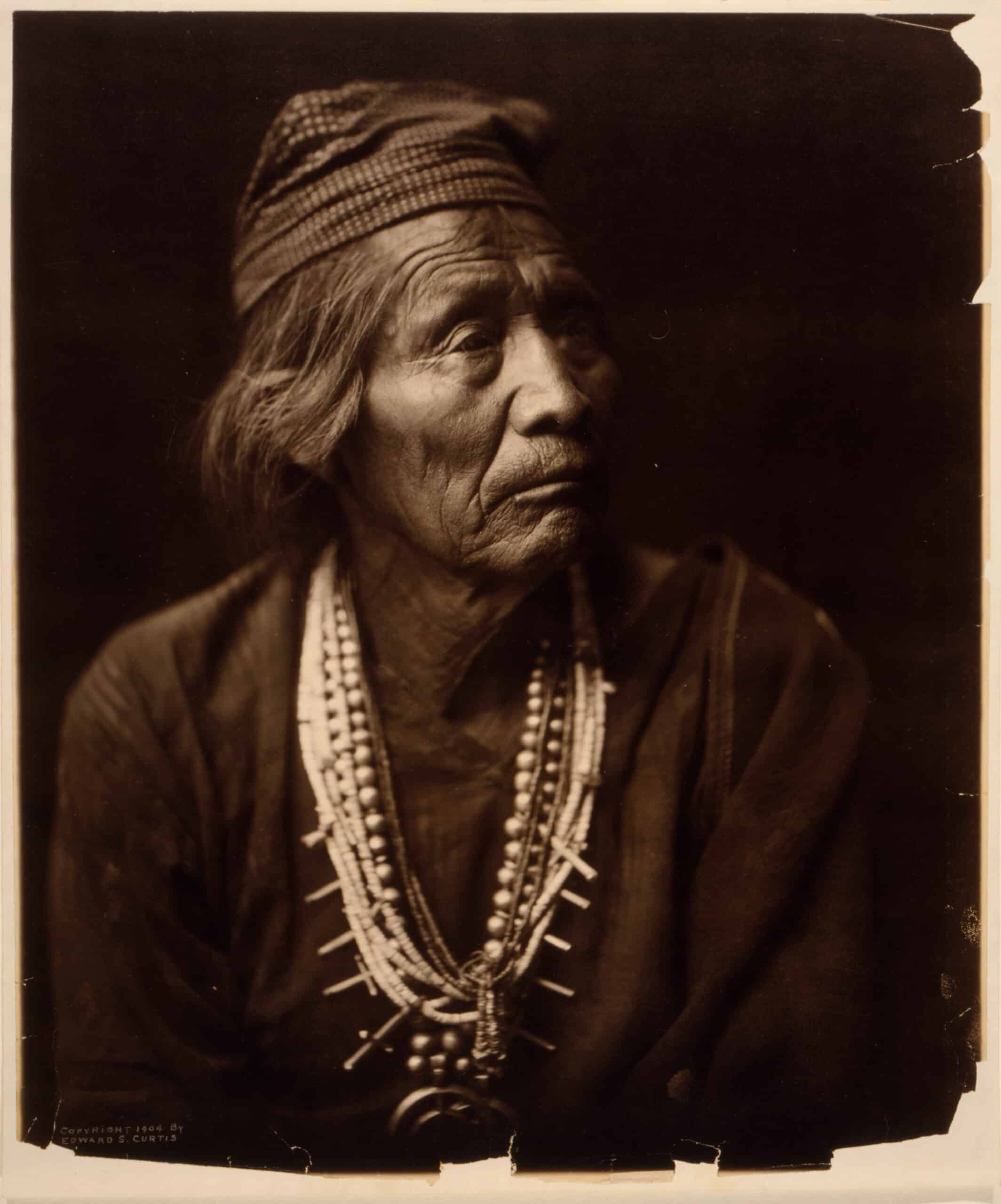 Portrait of Nesjaja Hatali - Navajo Nation, Edward Curtis, 1904, Library of Congress